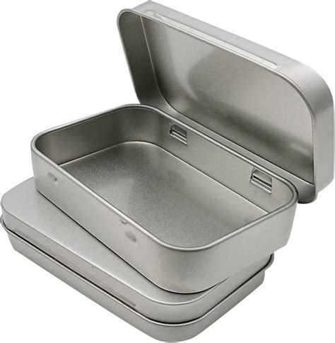 metal tin boxes with lids|small tin containers with lids.